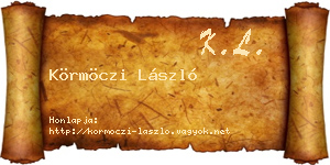 Körmöczi László névjegykártya